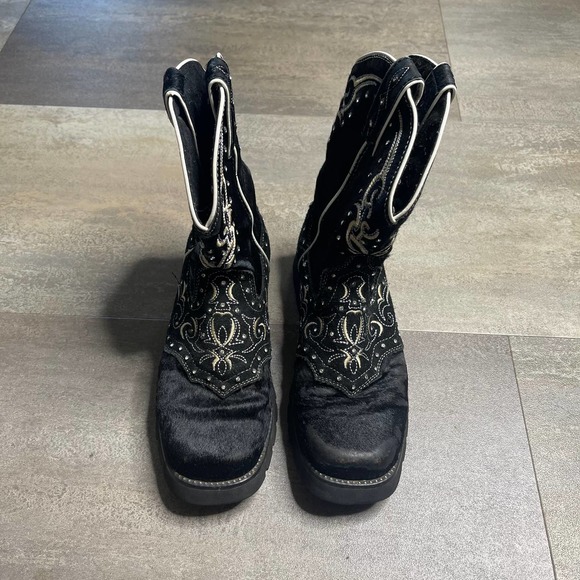 SOLD Justin Boots Womens Size 7 1/2 - Picture 4 of 5